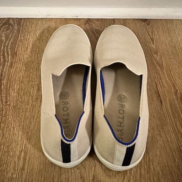 Rothy’s Ivory Knit Slip On Sneakers - Picture 2 of 3